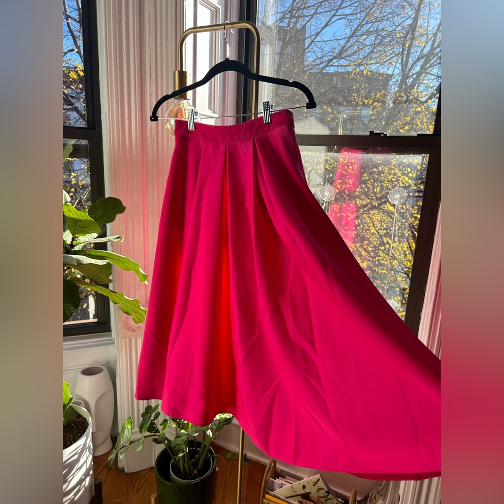 Satin effect skirt